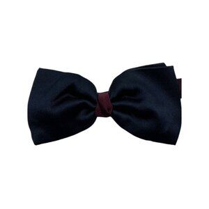 CO-OP Men's 100% Silk LUXURY Bow Tie Solid Blue W:2.5" EUC